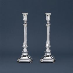 Square Sterling Silver Candlesticks